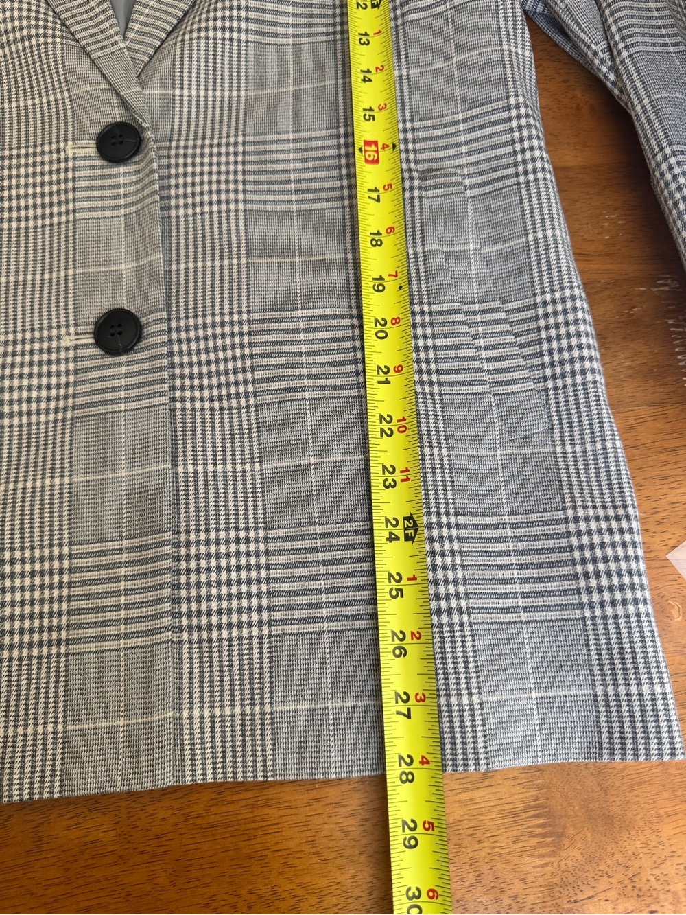 Madewell The Dorset Blazer Small Galloway Plaid Gray Wool Blend Oversized women - Picture 7 of 13